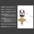 thumbnail image 5 of Solid Brass Thermostatic Valve, Temperature Control for Consistent Water, Fahrenheit Scale, US Standard Fittings, Suitable for Kitchen and Bathroom (Adjustable, 15mm), 5 of 5