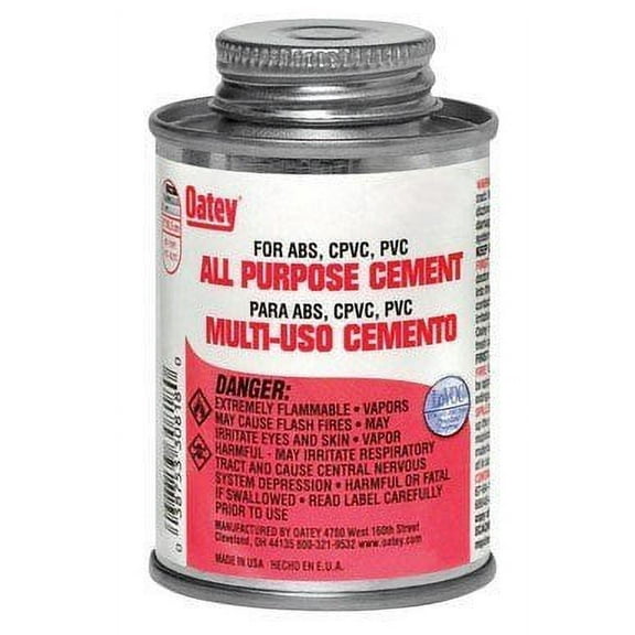 Oatey All Purpose Cement - Multipurpose, Clear - 0.16 oz