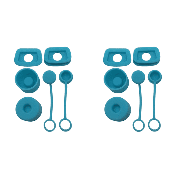 Tapón antiderrames de silicona para taza de agua de 6 uds (azul)
