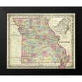 thumbnail image 2 of Colton 14x12 Black Modern Framed Museum Art Print Titled - Missouri - Colton 1855, 2 of 5
