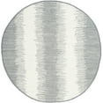 thumbnail image 2 of SAFAVIEH Montauk Twyla Striped Cotton Area Rug, Grey, 4' x 4' Round, 2 of 5