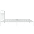 thumbnail image 5 of vidaXL Metal Bed Frame without Mattress with Headboard White 59.1"x78.7", 5 of 7