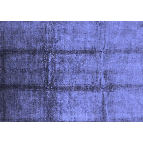 Ahgly Company Indoor Rectangle Oriental Blue Industrial Area Rugs, 3' x 5'