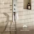 thumbnail image 3 of Eviva Raindance Thermostatic Massage -Jet Shower Tower System in Brushed silver finish, 3 of 7
