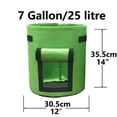 thumbnail image 2 of Heavy Duty Aeration Fabric Potato Nonwoven Fabric Containers w/ Handle 30x35cm_Green, 2 of 6