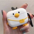 thumbnail image 5 of Compatible con Airpods Case Pro White Bag Duckkids Teenagers Girls Boys Women Funda protectora de silicona para Airpods Case Cute Duck, Funny Kawaii Fas, 5 of 5