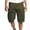 Army Green, variant on WWV Men Shorts Cargo Mens Work Shorts Multi Pockets Shorts Solid Color Trendy Loose Fit Weekend Sports Workwear Pants Army Green XXXL