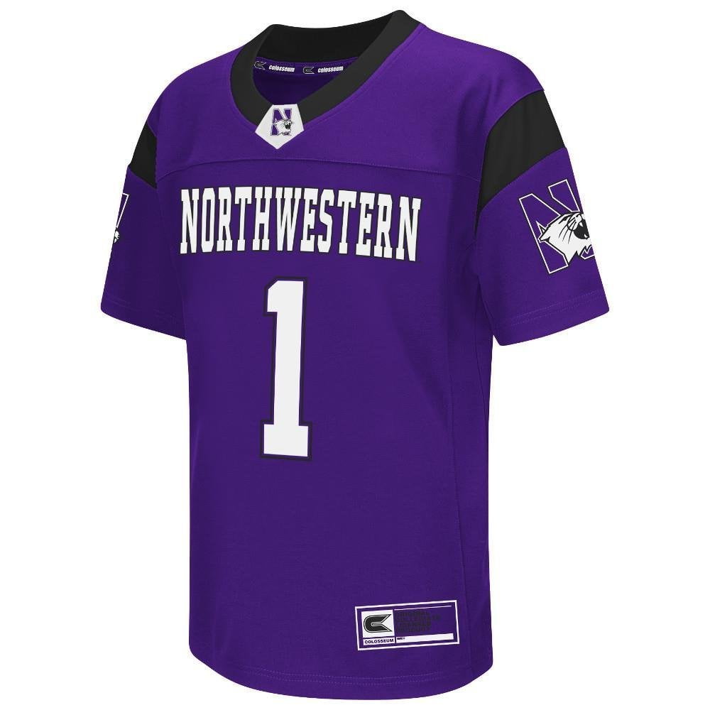 Youth NCAA Northwestern Wildcats Football Jersey (Team Color) L, Football Jersey. Fabric 100