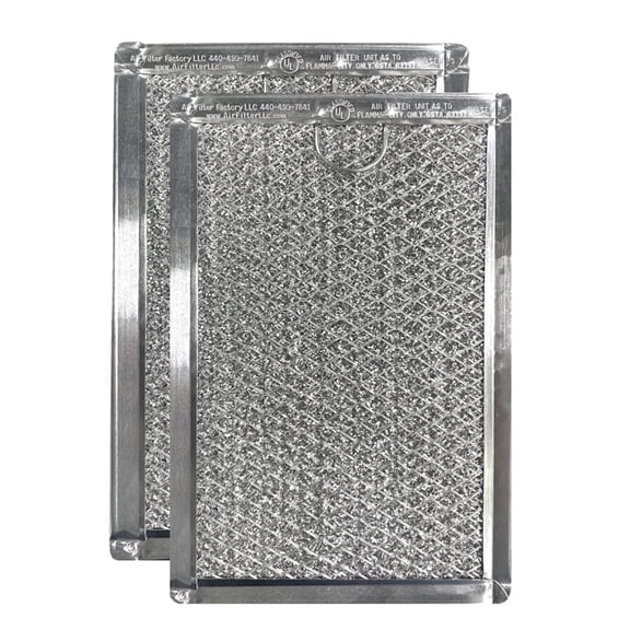 Air Filter Factory Replacement for 5230W1A012B LG Microwave Oven 12-Layer Aluminum Grease Filters 2-Pack