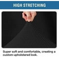 thumbnail image 6 of Ottoman Cover Slipcover Rectangle Fit Length 29"-34" Footrest Sofa Slipcovers Stool Cover Footstool Protector Covers Black, 6 of 14
