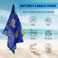 thumbnail image 4 of GZHJMY Beach Towel for Women Girls, Glowing Moon on A Blue Sky Abstract Bath Towel, Oversized Lightweight Sport Towel, 31x71 Inch, 4 of 7