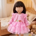 thumbnail image 3 of 18 Inch Doll Clothes Set, Knit Cardigan & Tulle Dress with 3D Butterfly, Winter Princess Outfit for Dolls, 3 of 6