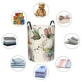 thumbnail image 6 of Daiia Flying Butterflies-1 Round Laundry Basket with Handles Thickened Waterproof Circular hamper,Dirty Clothes Storage Basket for Bedroom,Bathroom,College Dorm-Small, 6 of 8