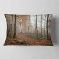 thumbnail image 2 of Designart Autumn Forest in Germany - Landscape Photography Throw Pillow - 12x20, 2 of 5