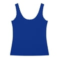 thumbnail image 3 of Womens Beach Clothes Kelon Womens Summer Sleeveless Tank Tops Cowl Neck Summer Loose Fit Tops Trendy Dressy Blouses Shirts, 2XL, 3 of 5