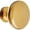 PVD Polished Brass, variant on Deltana KR114U3 Knob Round Solid; Bright Brass Finish