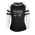 thumbnail image 4 of Azrian Womens Tops,Women's Fashion Printed Loose T-shirt Long Sleeves Blouse Round Neck Casual Tops, 4 of 5