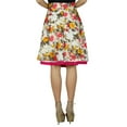 thumbnail image 6 of Bimba Floral Box Pleated Short Skirt Retro Pattern Skirt Indian Clothing, 6 of 6