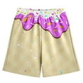 thumbnail image 3 of Shadoumai Shorts for Boys 6/7 Cartoon Print Elastic Waist Cotton Boys Short Pants Activewear Athletic Shorts Kids Baby Summer Clothes, 3 of 3