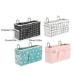thumbnail image 4 of Injueey Bolsa de almacenamiento para cabecera de cama, 2 piezas, para el hogar, dormitorio, múltiples bolsillos, organizador colgante, bolsas de Almacenamiento y organización del hogar Tipo 1 Injueey HA068368-01, 4 of 6