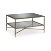 Ashley Realyn Cottage Style Coffee Table – Oval Shape, Antique White & Distressed Brown Finish