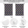 thumbnail image 2 of Wukai Mardi Gras Carnival3 Garden Flags Double Sided Welcome Garden Yard House Flags Outside Outdoor House (Only Flag), 2 of 8