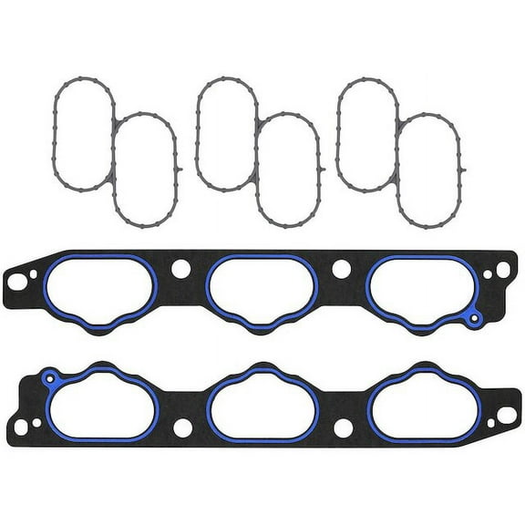 Lower and Upper Intake Manifold Gasket Set - Compatible with 2010 - 2016 Hyundai Genesis Coupe 3.8L V6 2011 2012 2013 2014 2015