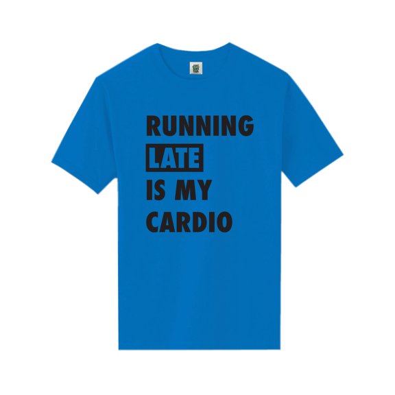 Running Late Is My Cardio Short Sleeve Neon T-Shirt