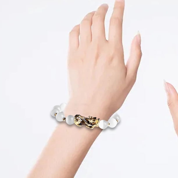 Pulseras Feng Shui Yinane Pulsera Pi Yao de moda estilo chino Pulseras de cuentas que cambian de color