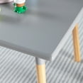 thumbnail image 4 of ACEssentials Dipped Kids Table and Stool Set, Gray, 4 of 6