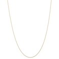 thumbnail image 3 of Auriga 10k Yellow Gold .6 mm Carded Cable Rope Chain Necklace for Women 20", 3 of 6