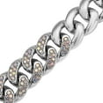 thumbnail image 4 of White Crystal  Silvertone Chain Necklace for Women Jewelry Size 18-22" Birthday Christmas Gifts, 4 of 8