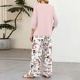 thumbnail image 6 of Womens 2 Piece Sets Summer Outfits Wide Leg Long Pants Lounge Sets Airport Beach Vacation Clothes, 6 of 6