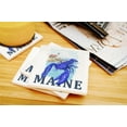 thumbnail image 3 of Maine, Blue Lobster and Portland Lighthouse (Absorbent Ceramic Coasters Set of 4 Matching Images, Cork Back, Kitchen Table Decor), 3 of 3