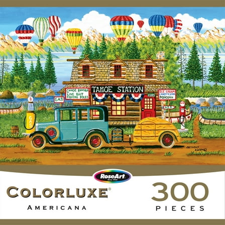 RoseArt Colorluxe 300-Piece Tahoe Station Adult Jigsaw Puzzle