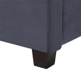 thumbnail image 7 of Elda Mid Century Modern Gray Velvet Upholstered Queen Platform Bed, 7 of 7