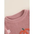 thumbnail image 6 of FEORJGP Toddler Baby Boys Girls Halloween Sweaters 0-3T Infant Long Sleeve Pullovers Knitwear Round Neck Sweatshirts Pumpkin Embroidery Knit Tops Softr Little Boy Girl Fashion Casual Clothes, 6 of 8