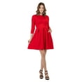 thumbnail image 5 of Womens Fit and Flare Pocket Dress, 5 of 9
