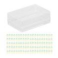 thumbnail image 2 of Office Paper Clips, Metallic Paper Clips Green Yellow Metal Material 100pcs Ananas Shape  For Home For File Classification, 2 of 8