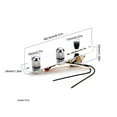 thumbnail image 2 of yeacher Chrome Telecaster Guitar Control Plate with Prewired 3-Way Switch for Fender Replacement, 2 of 6