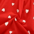 thumbnail image 4 of Styles I Love Baby Toddler Girls Heart Print Daddy's Little Valentine Ruffle Long Sleeve Red Dress Outfit (80/12-18 Months), 4 of 6