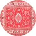 thumbnail image 1 of Ahgly Company Indoor Round Geometric Red Traditional Area Rugs, 5' Round, 1 of 4