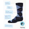 thumbnail image 3 of MeMoi  Classic Argyle Mercerized Cotton Blend Crew Socks - Boys - Male, 2, Navy, 3 of 7