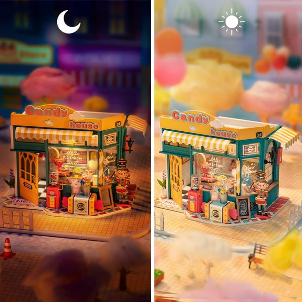ROKR DIY Miniatures Dollhouse Craft Kits Tiny House Model Birthday Gift for  8+ Teens