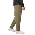 thumbnail image 2 of Solid Giorgio Liam Cargo Trousers, Green, 2 of 6
