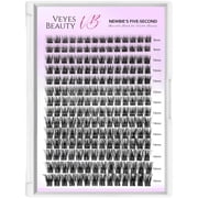 Veyesbeauty Dreamy Black Lash Clusters Airy Fluttery Curl, Large 196-Cluster Kit