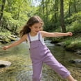 thumbnail image 5 of UAYOTSE Girls Boys Overalls Adjustable Strap Loose Fit Jumpsuits Casual Bib Overalls,Sizes 4-5 Years, 5 of 9