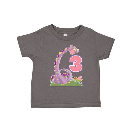 

Inktastic 3rd Birthday Dragon 3 Year Old Girl Gift Toddler Toddler Girl T-Shirt
