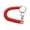 Red, variant on Elastic Coil Keychain Handmade Bag Pendant Multipurpose Key Jewelry Elegant Key Charm Suitable for Key Bags and Phones