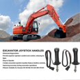 thumbnail image 4 of 2Pcs 3 Button Excavator Joystick Handles 6 Pin Aluminum Alloy for Doosan DH DX150 215 225 300 3709C Edition A, 4 of 5